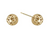 Pierced Ball Stud Earrings [JEOTH0713]