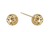 Pierced Ball Stud Earrings [JEOTH0713]