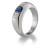 Sapphire & Diamond Men's Ring [1FGPS0047]