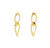 Oval Open Drop Earrings [JEOTH0810]