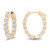 Oval Inside Out Diamond Hoop Earrings, 4.51 [1EAHP0923]