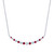 Ruby & Diamond Smiley Necklace [1NRDX0106]