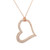 Large Pave Heart Necklace [JNPEN0353]