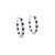 Sapphire and Diamond Hoop Earrings [1ESDX0862]