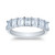 Seven Stone Emerald Cut Diamond Band [1WADX5758]