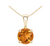 Citrine Pendant Necklace [JNPEN0109]