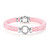 Pink Caviar Bracelet with Diamond Circle [JBOTH1336]