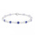 Sapphire and Diamond Line Bracelet [JBOTH1315]