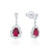 Ruby and Diamond Drop Earrings [JEOTH1103]