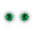 Emerald and Diamond Stud Earrings [JESTD0636]