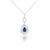 Sapphire and Diamond Pendant Necklace [JNPEN1114]