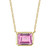 Pink Topaz Pendant Necklace [JNPEN0994]