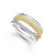 Two-Tone Three Row Diamond Ring [JROTH1314]