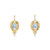 Oval Blue Moonstone Diamond Earrings [JEOTH1183]
