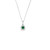 Emerald and Diamond Drop Pendant Necklace [JNPEN0269]