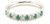 Emerald and Diamond Anniversary Band Ring [1FEDX0906]
