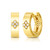 Love in Verona Diamond Hoop Earrings [1EAHP0758]