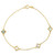 Mother Of Pearl Quatrefoil Station Bracelet [JBOTH1666]