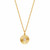 Fluted Disc Necklace [JNPEN1635]