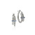 Spear Hoop Earrings with Blue Sapphires [JEHOP0701]