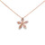 Pink Diamond Flower Pendant Necklace [JNPEN1438]