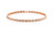 Artisan Pave Criss Cross Rose Gold Diamond Bangle [1BNGL0981]