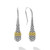 Two-Tone Caviar Beaded Tear Drop Earrings [JEOTH1224]