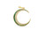 Crescent Diamond and Emerald Pendant  [JCHRM0550]