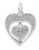 Mother Daughter Heart Charm [2YCHM0169]