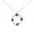 Sapphire and Diamond Circle Pendant Necklace [JNPEN2024]
