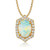 Opal Halo Pendant Necklace [JNPEN1945]