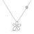 Jasmine Large Pave Diamond Outline Flower Necklace [JNOTH1721]