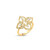 Princess Flower Small Open Frame Diamond Ring [JROTH2742]