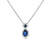 Blue Sapphire and Diamond Pendant Necklace [JNPEN2080]