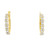 Oval Diamond Cluster Hoop Earrings [JEHOP1051]