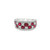 Ruby and Diamond Band Ring [JRBND1471]
