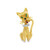 Estate Dankner Cat Brooch [JAPNB0269]