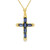 Estate Iolite Cross Necklace [JNPEN2101]
