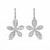Tiare Pave Diamond Flower Drop Earrings [JEOTH1727]