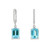 Aquamarine Drop Earrings [JEOTH1780]