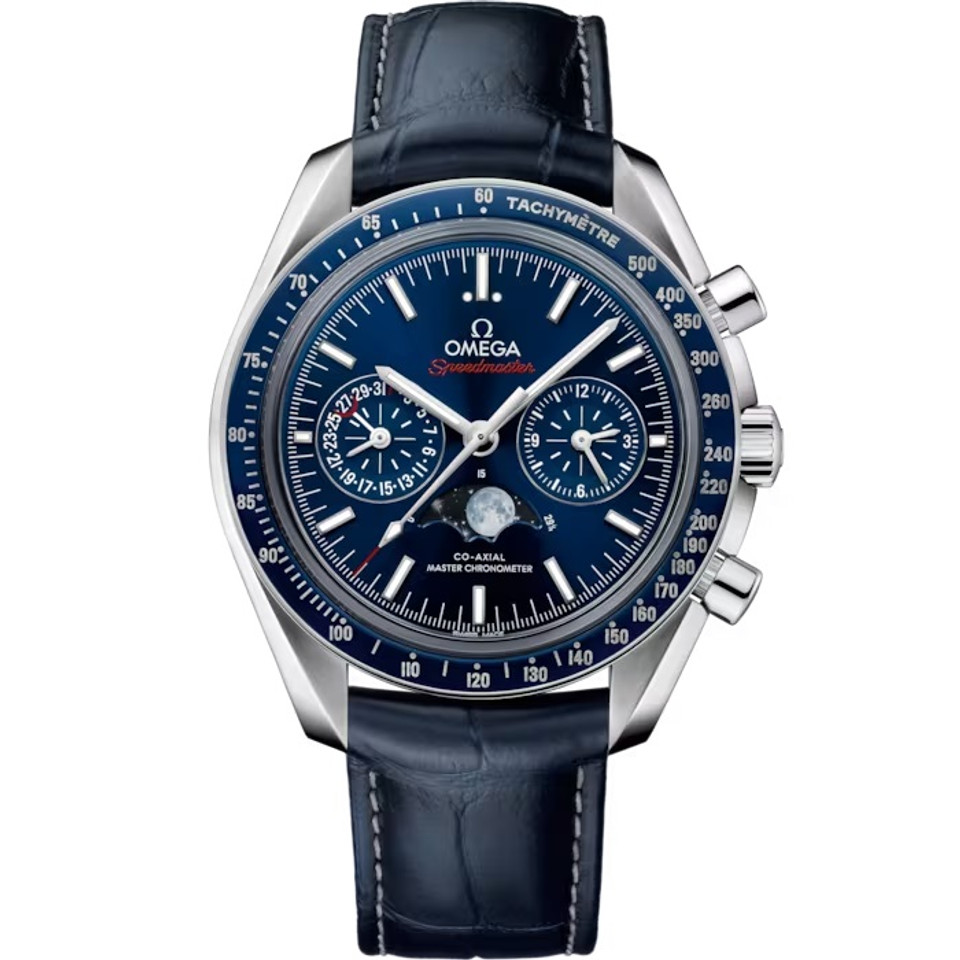 Speedmaster Moonphase 'Blue Side of the Moon' Watch | Lux Bond & Green