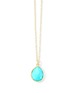 Rock Candy Turquoise Drop Pendant Necklace | Lux Bond & Green