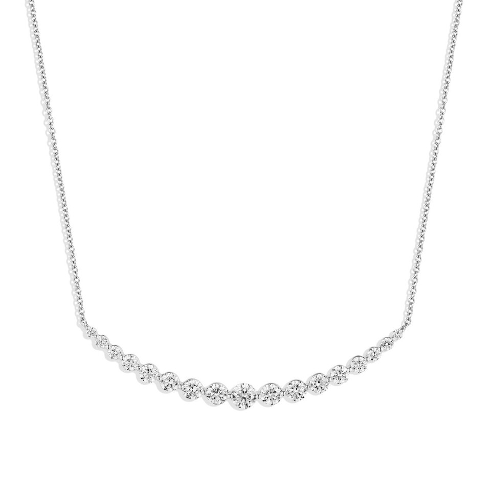 Diamond Smiley Necklace | Lux Bond & Green