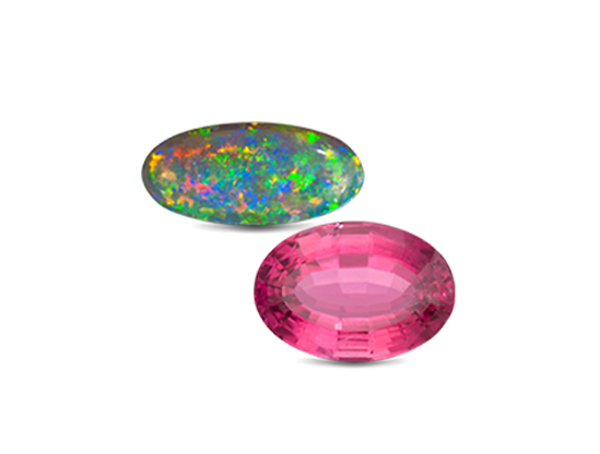 Opal and Tourmaline