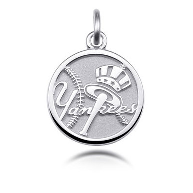 Ss Ny Yankees Logo Charm in Sterling Silver | Lux Bond & Green