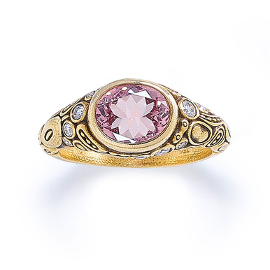 Peach Malaya Garnet Ring | Lux Bond & Green