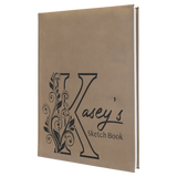 Laserable Leatherette 7 x 9 3/4 Sketch Book