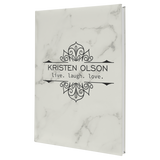7" x 9 3/4" Laserable Leatherette Journal with Lined Notepad