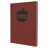 7" x 9 3/4" Laserable Leatherette Journal with Lined Notepad