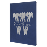 7" x 9 3/4" Laserable Leatherette Journal with Lined Notepad
